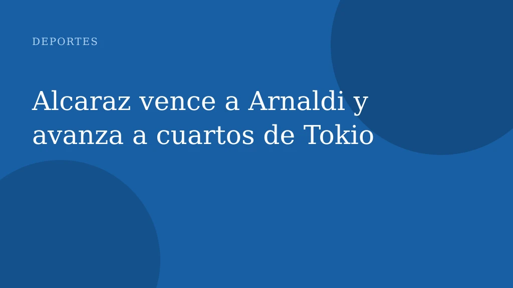 Alcaraz vence a Arnaldi y avanza a cuartos de Tokio