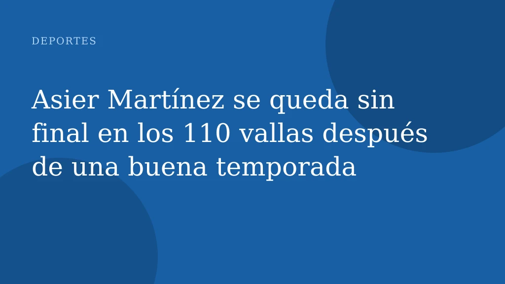 Asier Martínez, un atleta navarro que suma medallas en la competición europea