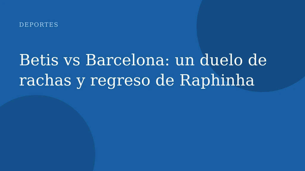 Betis vs Barcelona: un duelo de rachas y regreso de Raphinha