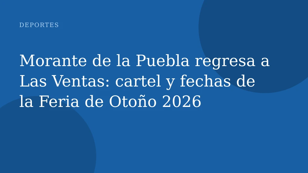 Morante de la Puebla regresa a Las Ventas: cartel y fechas de la Feria de Otoño 2026