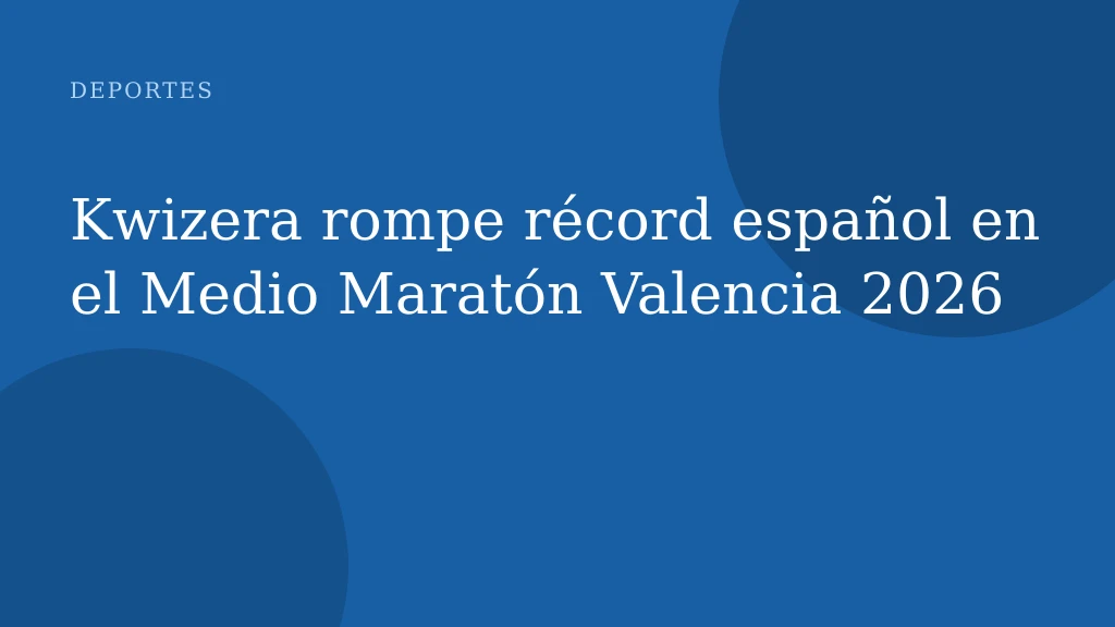 Kwizera rompe récord español en el Medio Maratón Valencia 2026