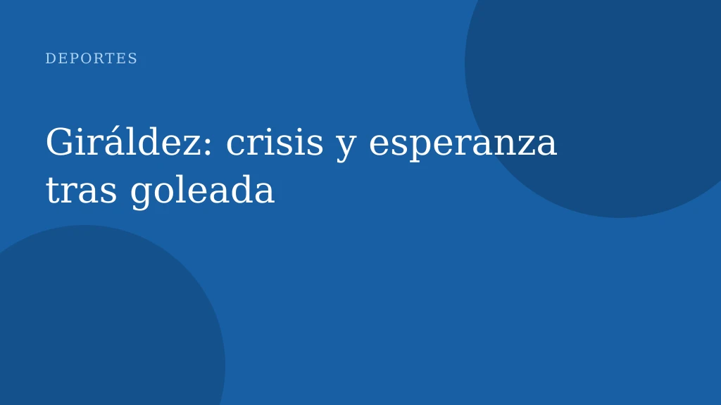 Giráldez: crisis y esperanza tras goleada
