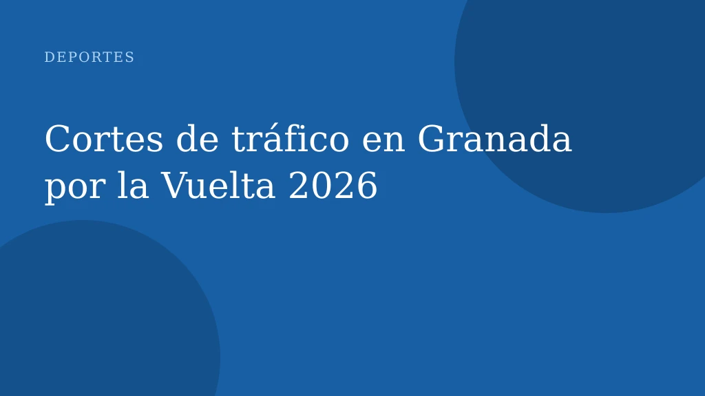 Cortes de tráfico en Granada por la Vuelta 2026