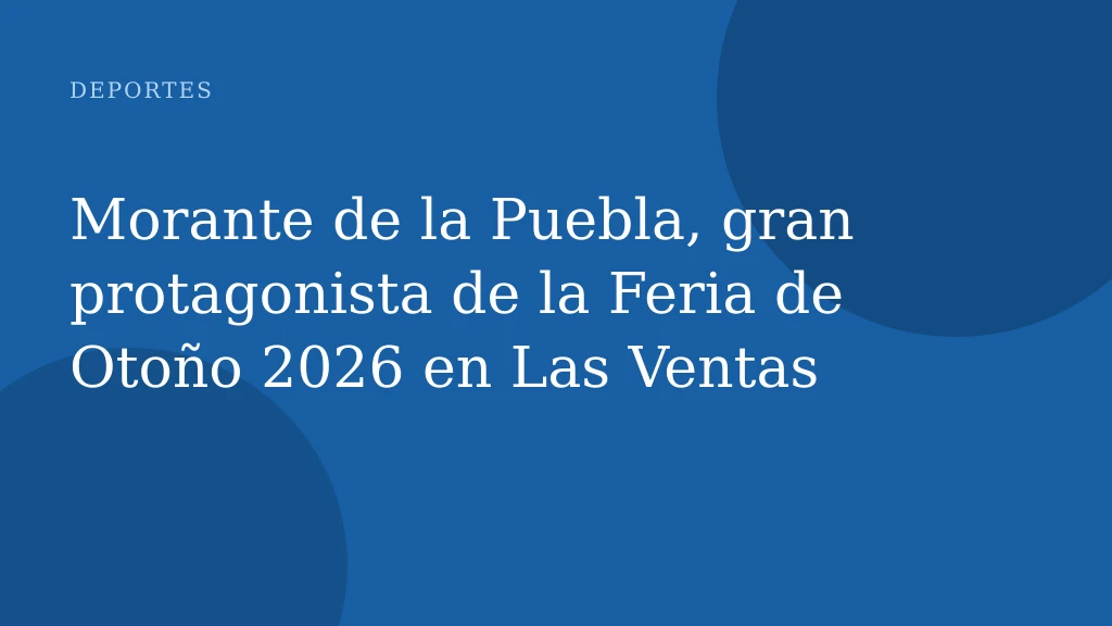 Morante de la Puebla, gran protagonista de la Feria de Otoño 2026 en Las Ventas