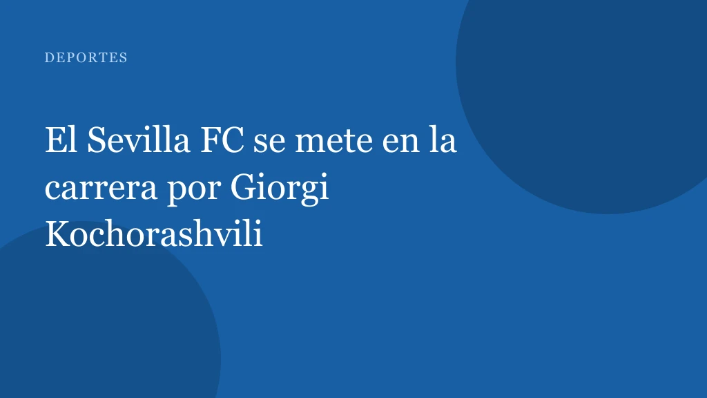 Giorgi Kochorashvili, mediocampista georgiano con futuro en España