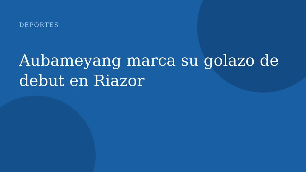 Aubameyang marca su golazo de debut en Riazor