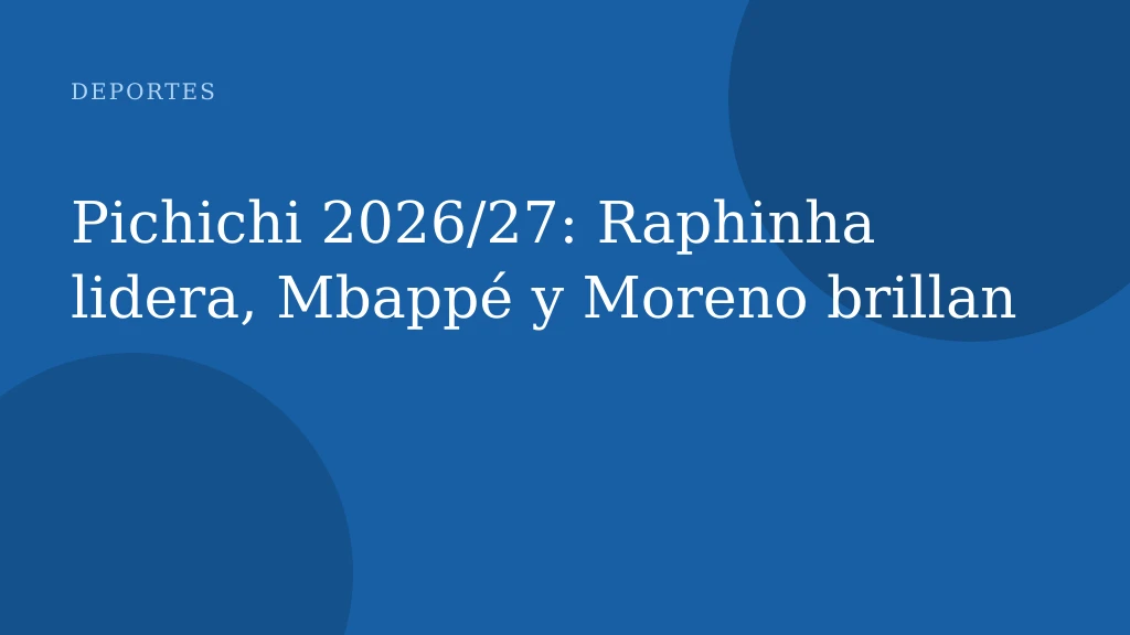 Pichichi 2026/27: Raphinha lidera, Mbappé y Moreno brillan