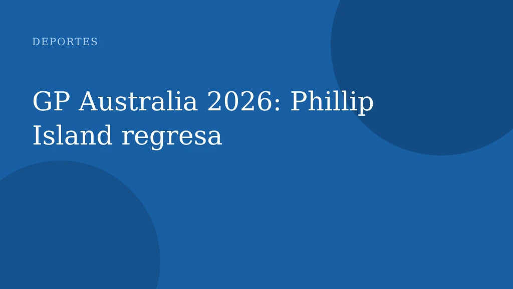 GP Australia 2026: Phillip Island regresa