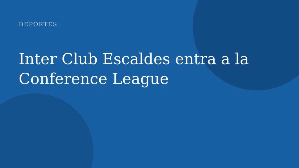 Inter Club Escaldes entra a la Conference League