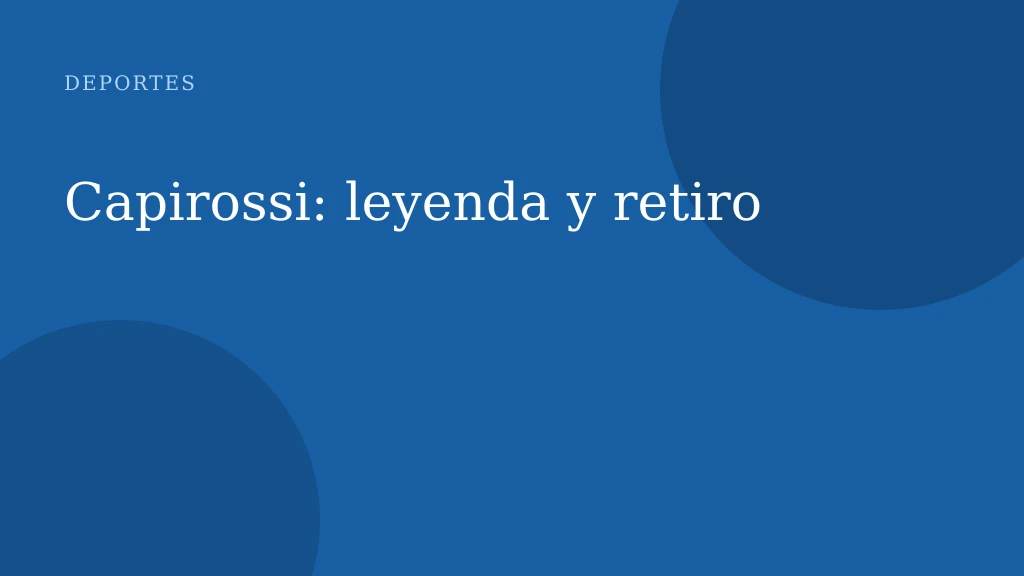 Capirossi: leyenda y retiro