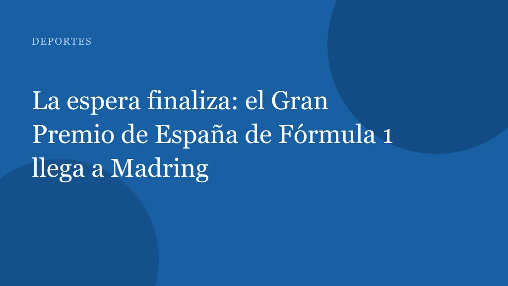 Madring: F1 en Madrid, protestas y falta de adelantamientos