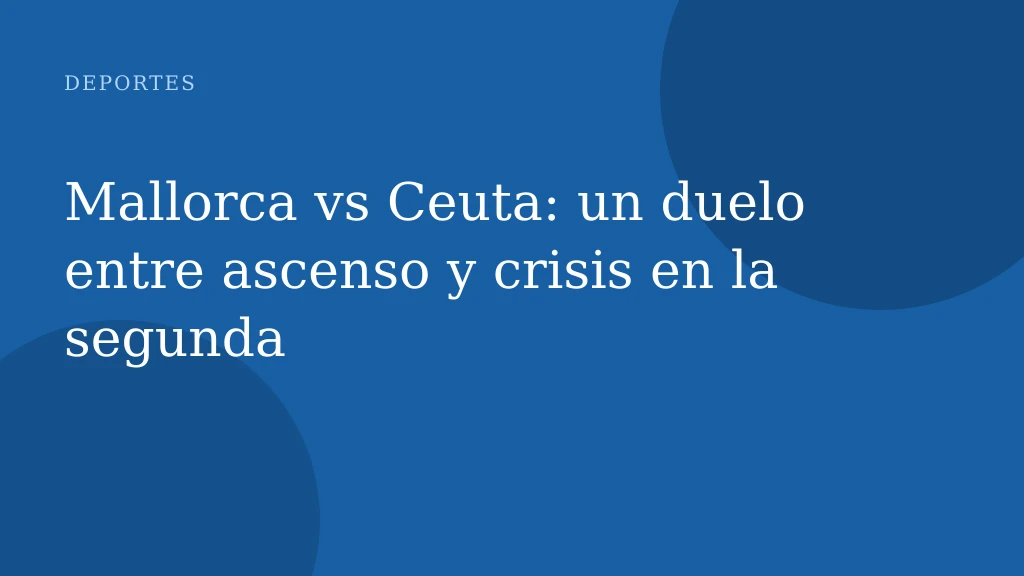 Mallorca vs Ceuta: un duelo entre ascenso y crisis en la segunda