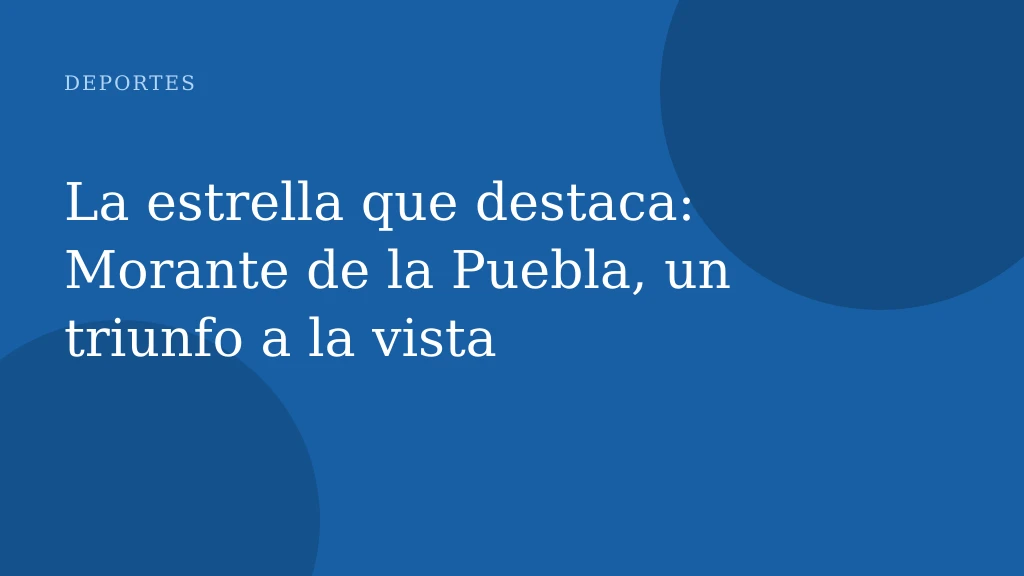 La estrella que destaca: Morante de la Puebla, un triunfo a la vista