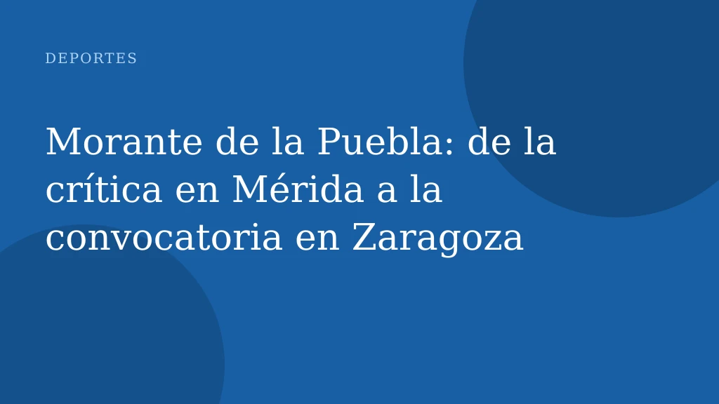 Morante de la Puebla: de la crítica en Mérida a la convocatoria en Zaragoza