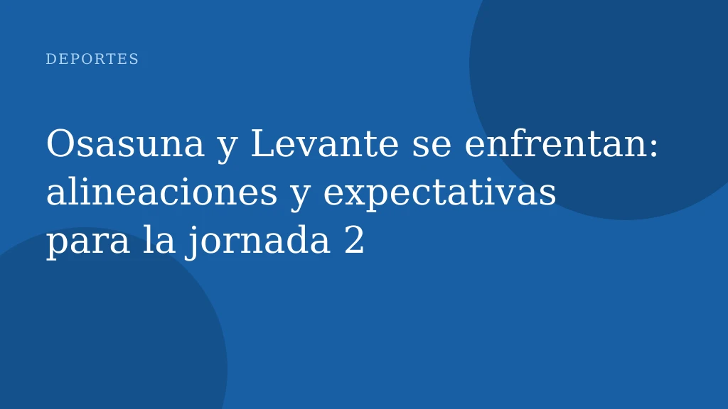 Osasuna y Levante se enfrentan: alineaciones y expectativas para la jornada 2