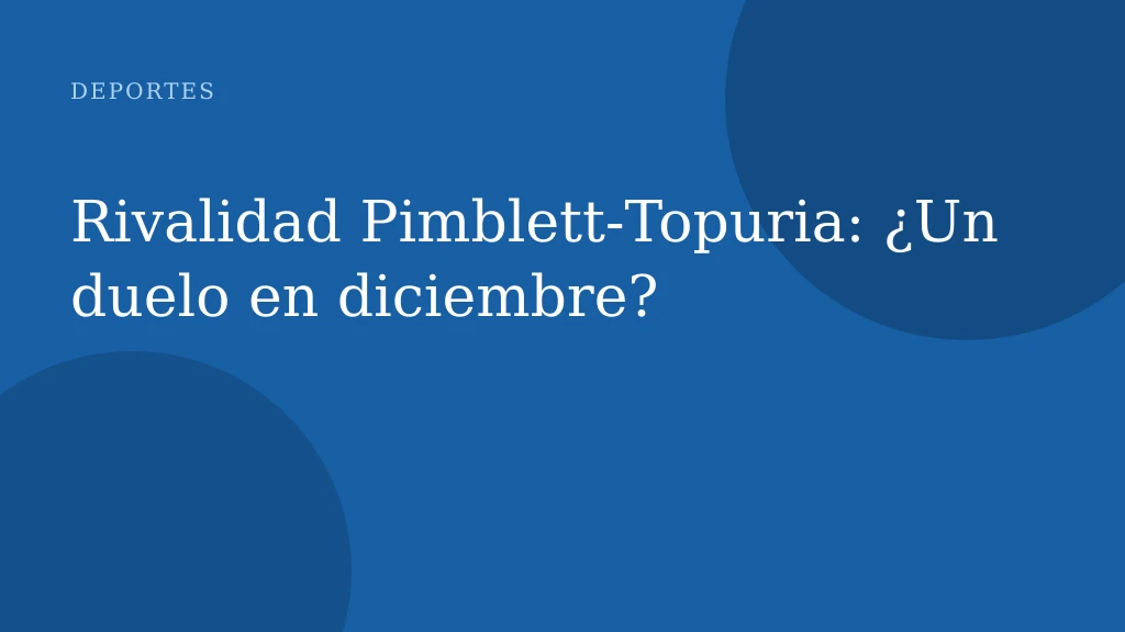 Rivalidad Pimblett‑Topuria: ¿Un duelo en diciembre?