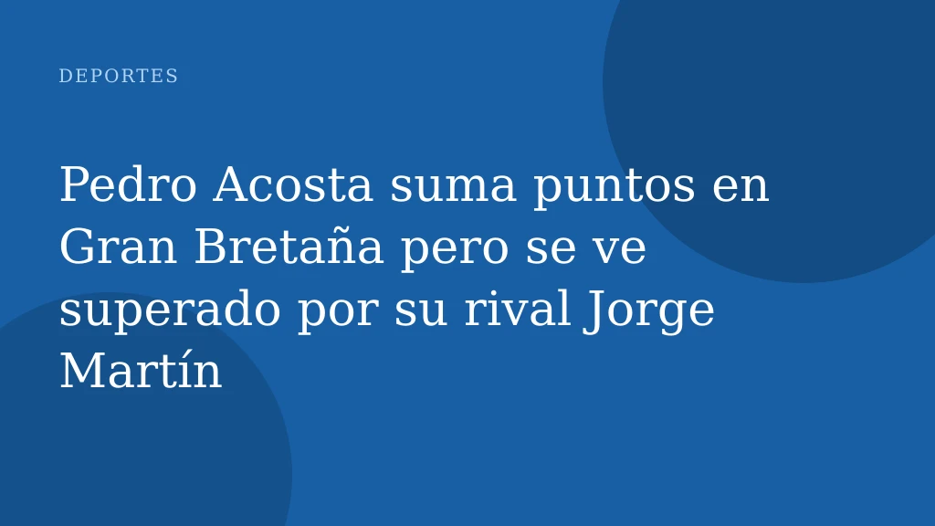 Pedro Acosta suma puntos en Gran Bretaña pero se ve superado por su rival Jorge Martín