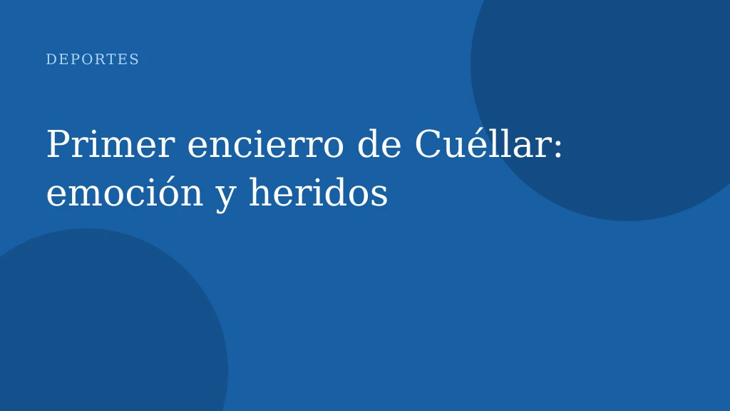 Primer encierro de Cuéllar: emoción y heridos