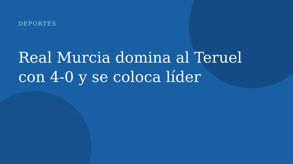 Real Murcia domina al Teruel con 4-0 y se coloca líder