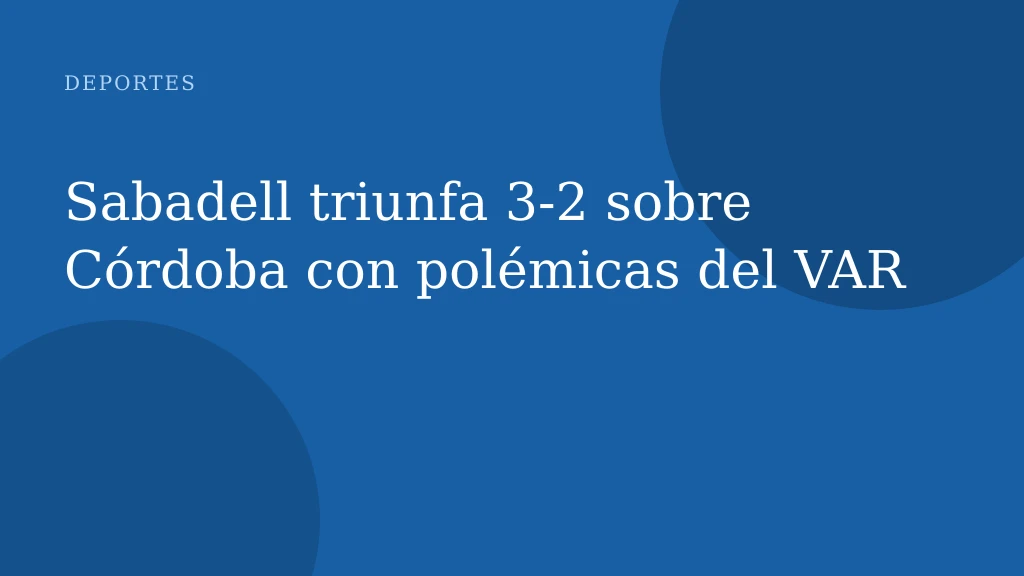 Córdoba CF hunde tras 3‑2 a Sabadell