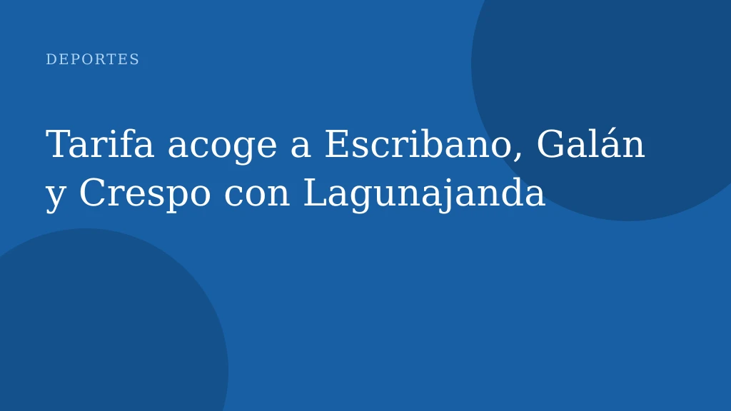 Tarifa acoge a Escribano, Galán y Crespo con Lagunajanda
