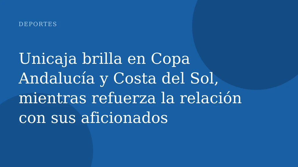 Unicaja brilla en Copa Andalucía y Costa del Sol, mientras refuerza la relación con sus aficionados