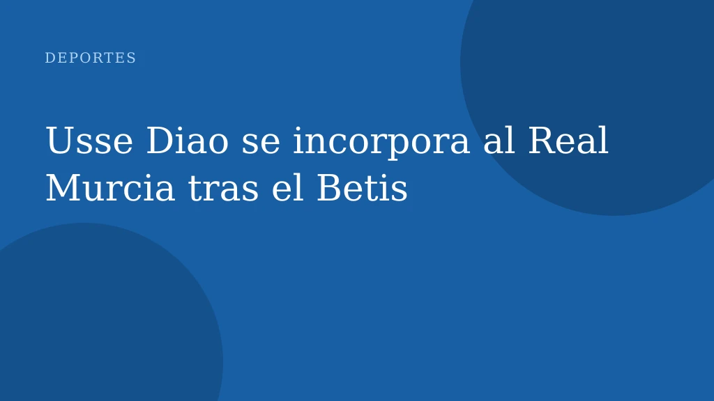 Usse Diao se incorpora al Real Murcia tras el Betis