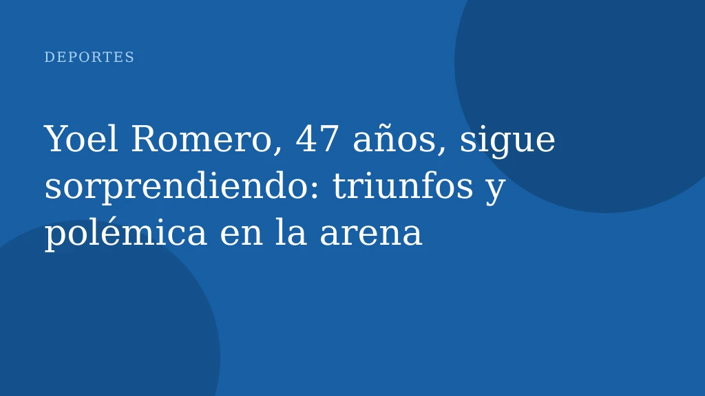 Yoel Romero, 47 años, sigue sorprendiendo: triunfos y polémica en la arena