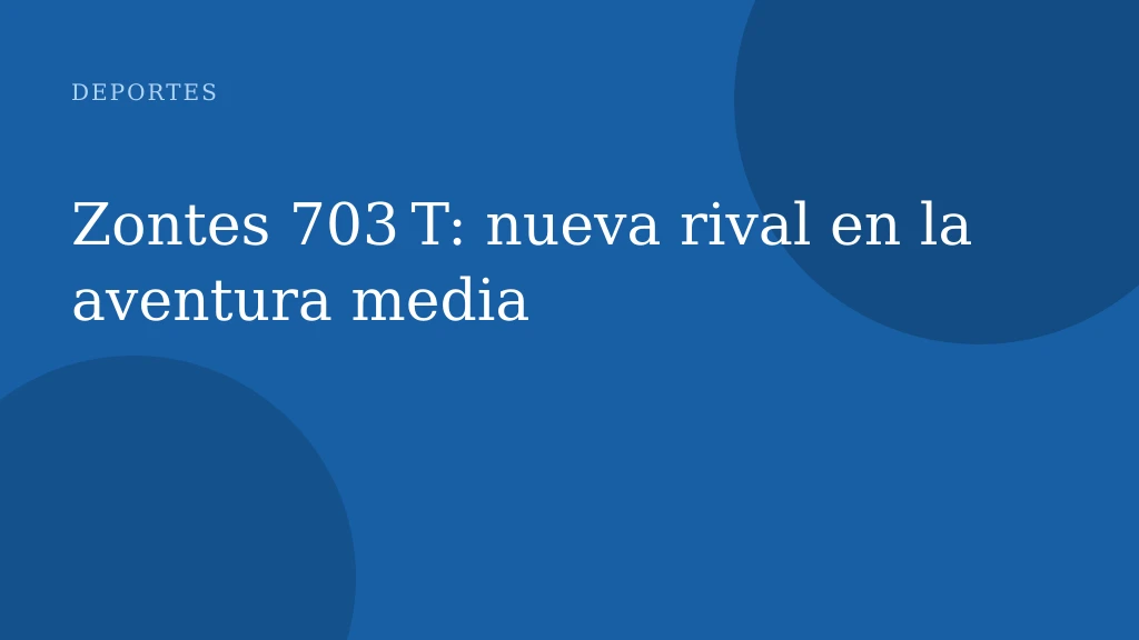 Zontes 703 T: nueva rival en la aventura media